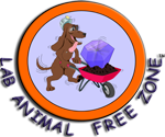 Lab Animal Free Zone logo.